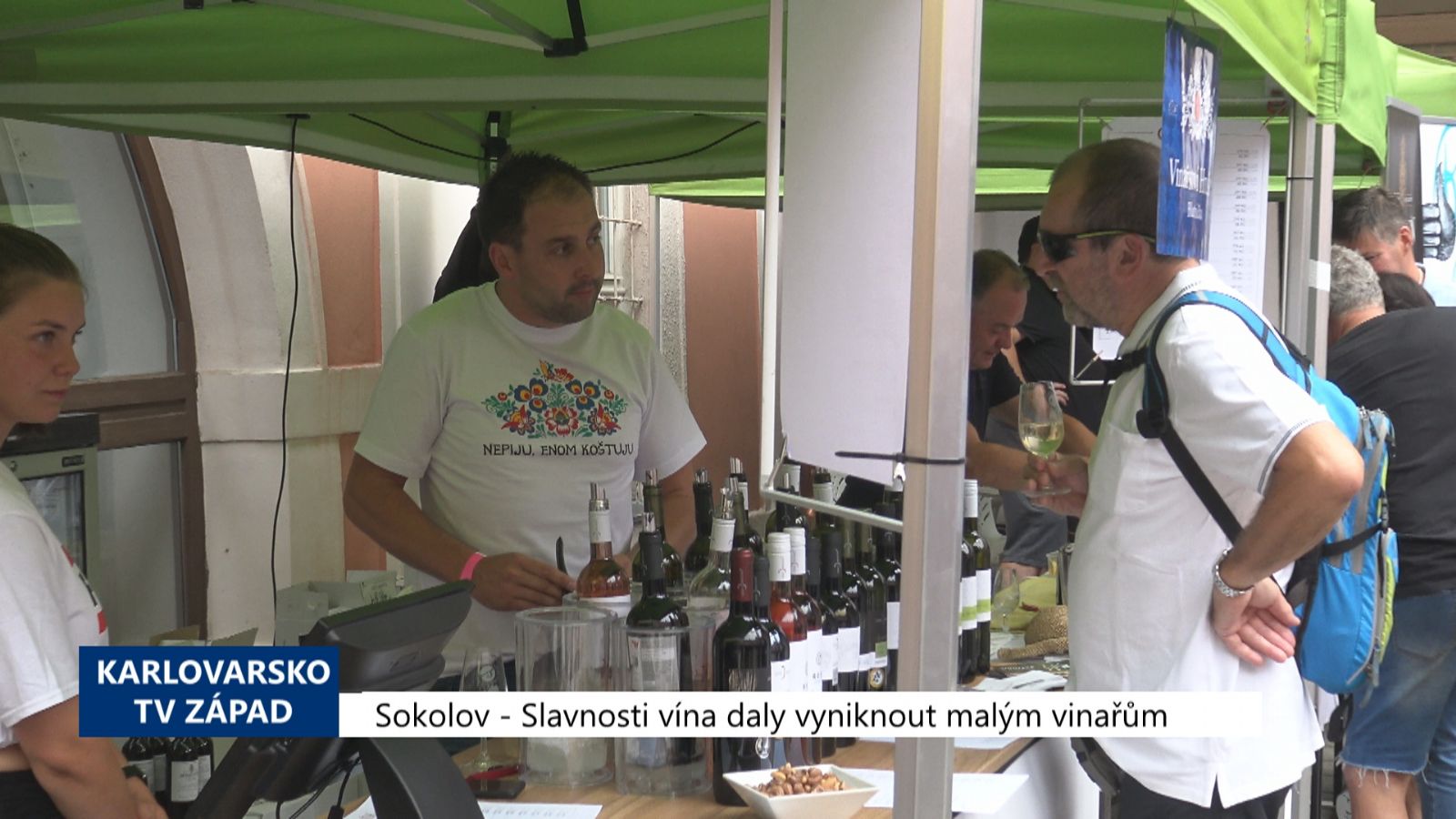 Sokolov: Slavnosti vína daly vyniknout malým vinařům (TV Západ)