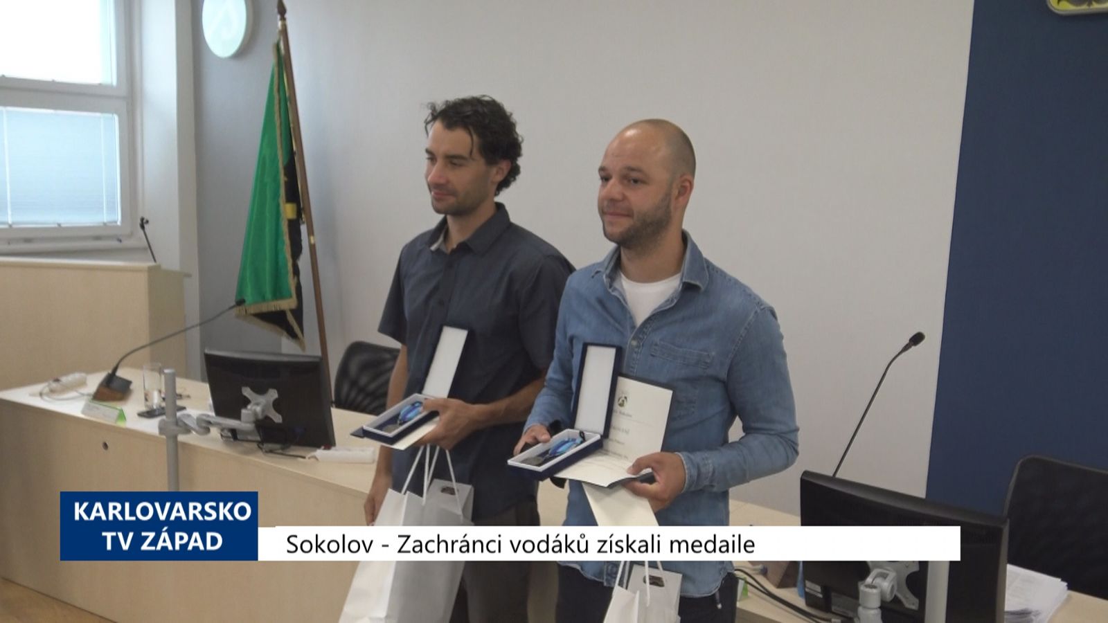 Sokolov: Zachránci vodáků získali medaile (TV Západ)