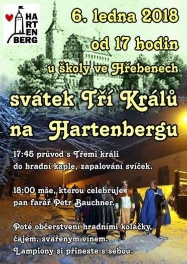 Sokolovsko: Na Hartenbergu se dnes koná svátek Tří Králů